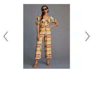 NWT Ranni Gill by Anthropologie Short Sleeve Jumpsuit.